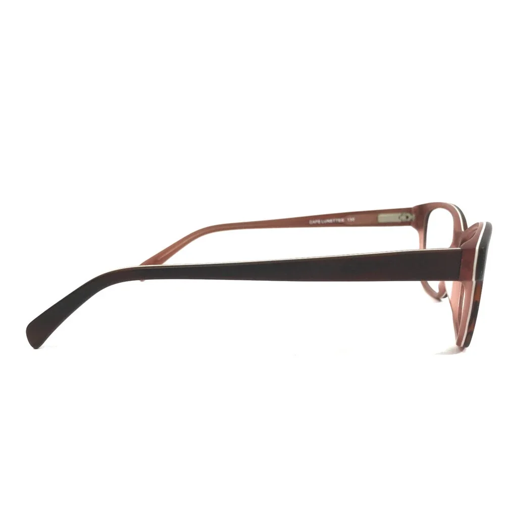Cafe Lunettes Eyeglasses Frames 3239 #1 Brown Pink Cat Eye Full Rim 52-16-130